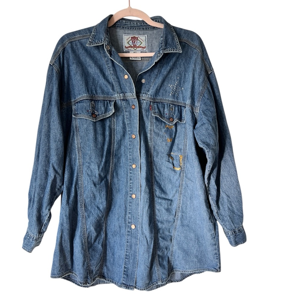 Vintage Levi’s‎ 90s Women’s Blue Denim Top Cotton Long Sleeve M/L Hong Kong